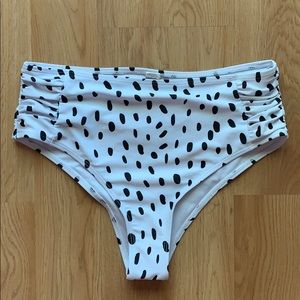 High waisted bikini bottoms